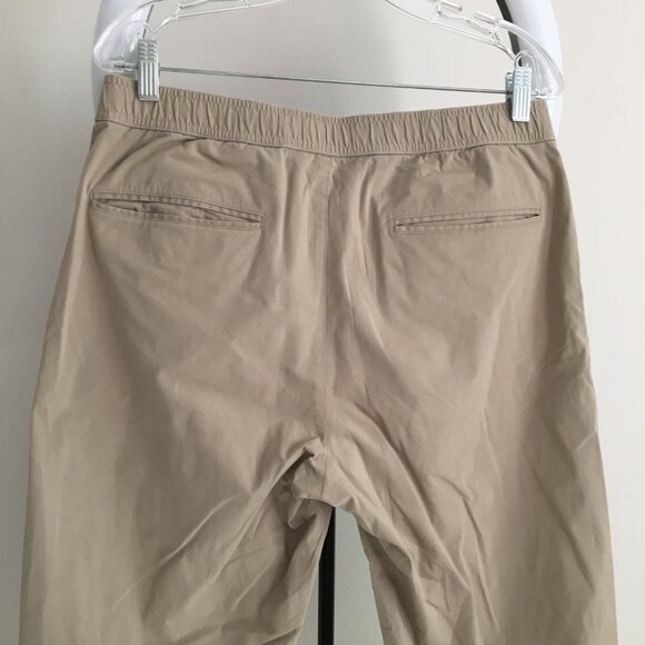 THEORY Beige MAYER Drawstring Waistband Slub Poplin Chinos Pant - Picture 9 of 10